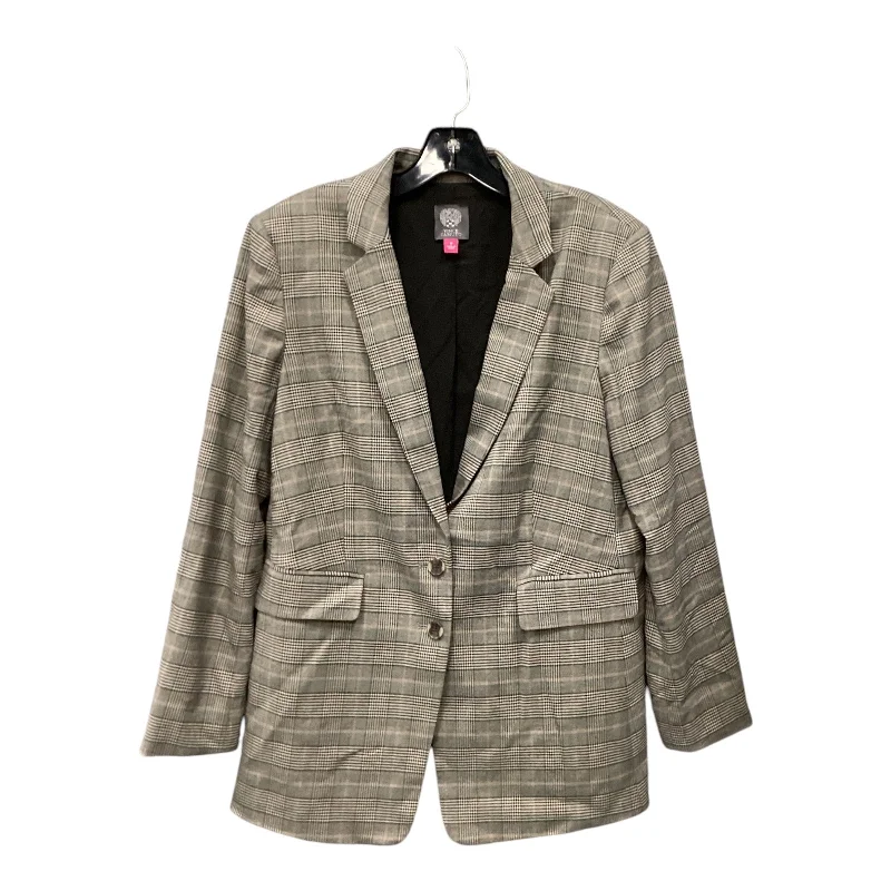 Blazer By Vince Camuto In Plaid Pattern, Size: 12