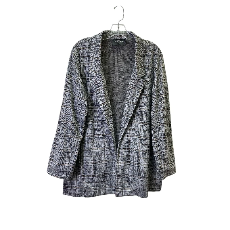 Blazer By Lapis In Plaid Pattern, Size:L