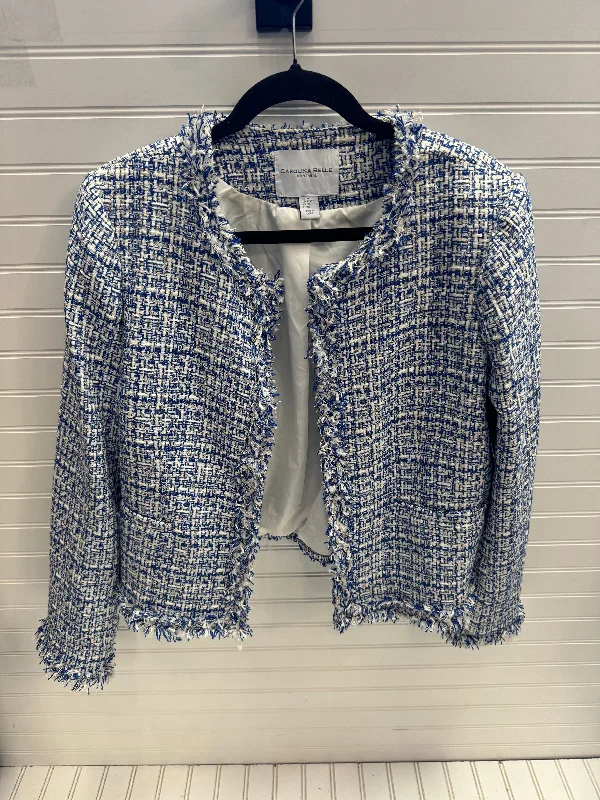 Blazer By Carolina Belle In Blue & White, Size: Xl