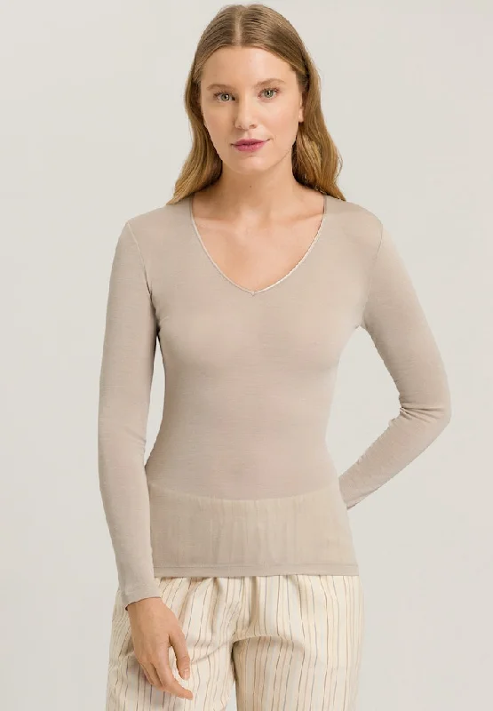 Wardrobe Upgrade Woolen Silk - Long-Sleeved Top