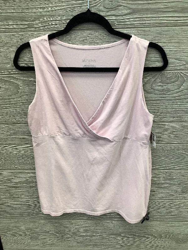 Top Sleeveless By Merona In Purple, Size: L