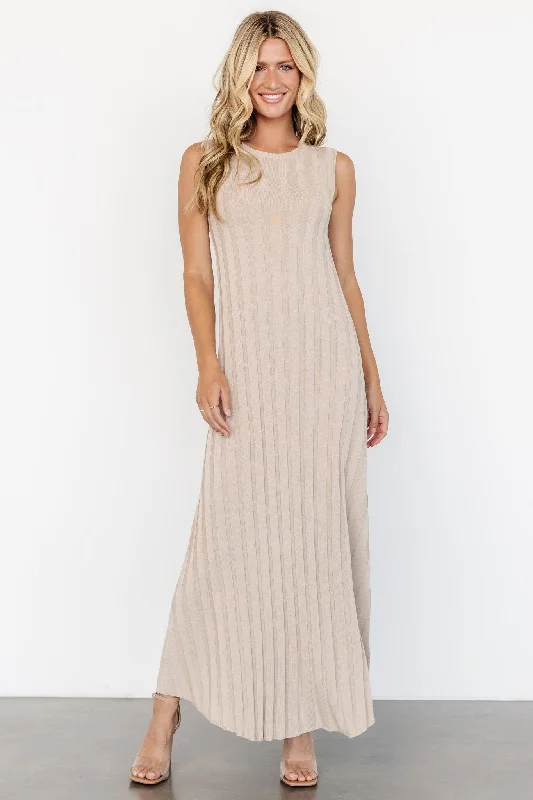 Minimalist Office - Ready Style Skylar Tank Maxi Dress | Taupe