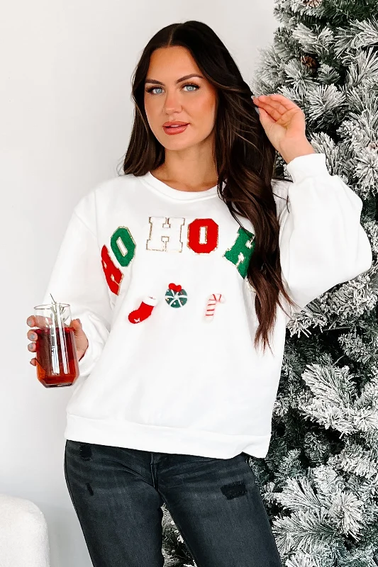 Big Savings Santa's Calling Holiday Sweatshirt (Off White)