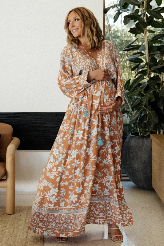 Shop Sale Items Laken Maxi Dress | Camel Multi