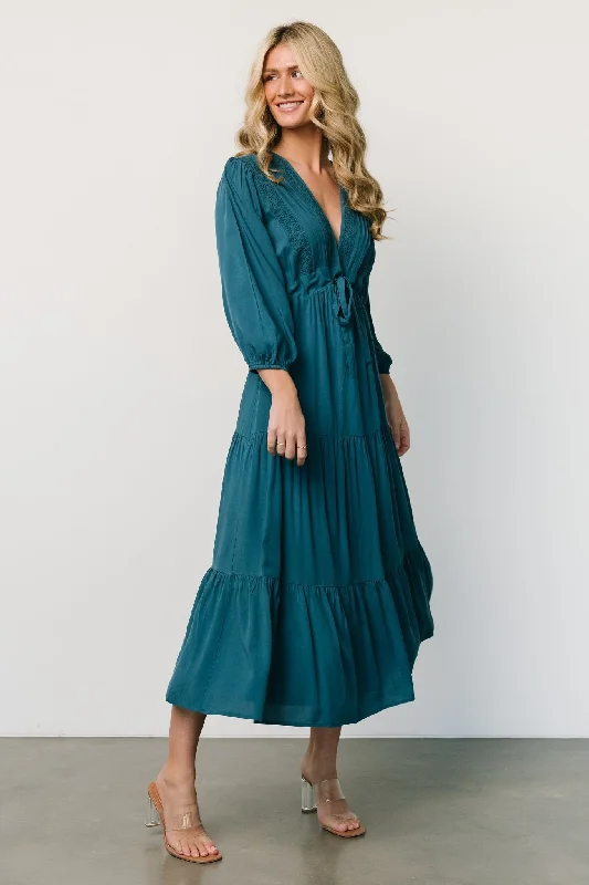 Summer Fashion Phillips Maxi Dress | Persian Blue