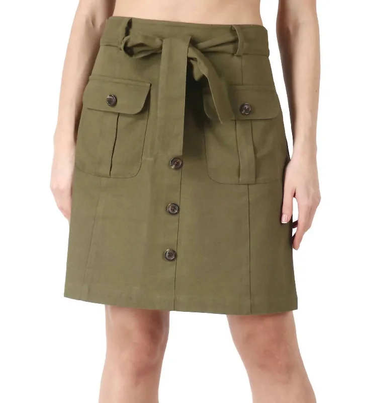 Flash Sale Event Denise Skirt In Olive Green