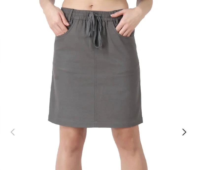 Casual Elegance Estelle Skirt In Grey