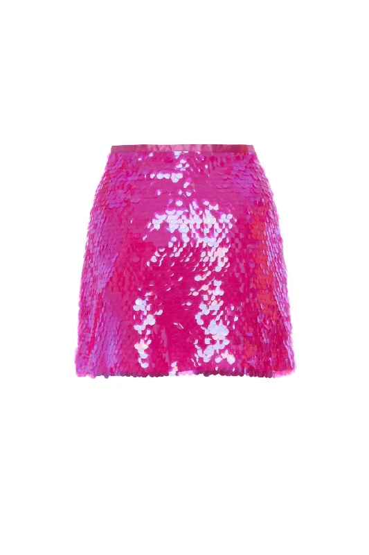 Sophisticated Fashion Jolly Rancher Skirt In Bright Strawberry