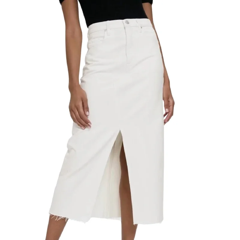 Free Spirited Fashion Midaxi Skirt In Ecru