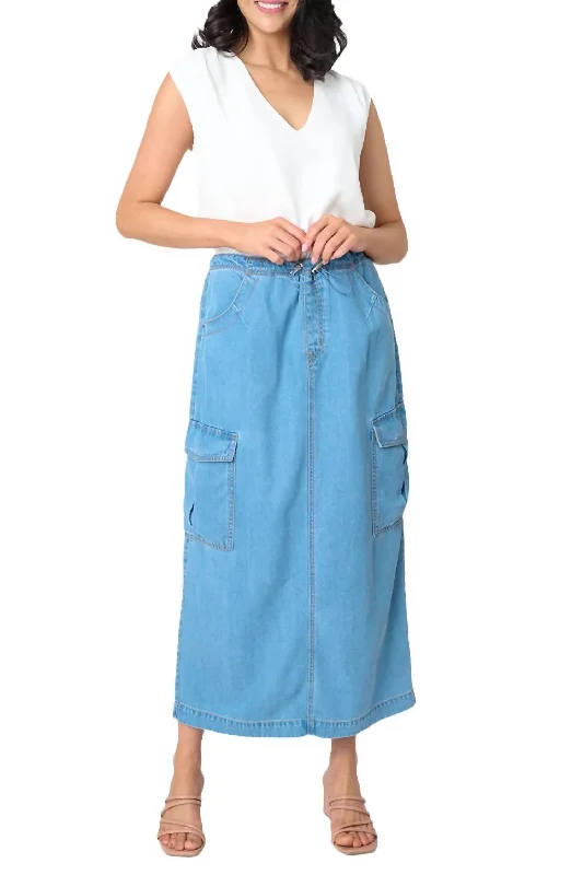 Casual Fashion Parachute Skirt In Sun Drenched