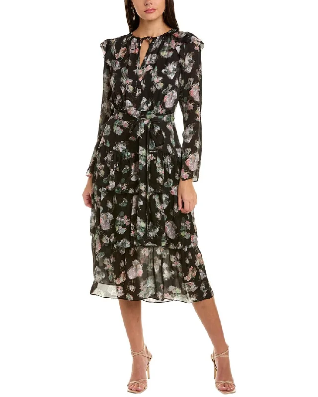 Big Savings On Rustic Countryside Styles Marchesa Notte Tiered Midi Dress