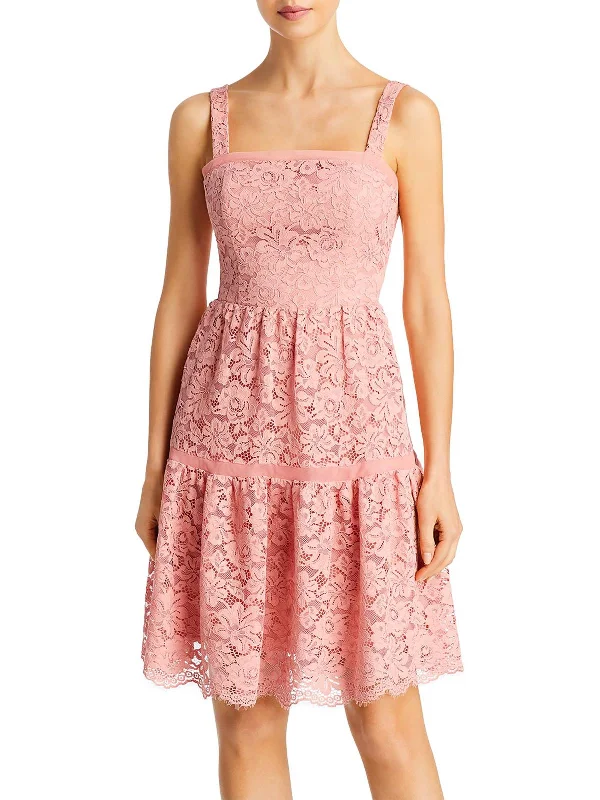 Clearance Sale, All Cheap Womens Lace Above Knee Fit & Flare Dress