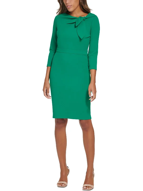 Inspired By You, Designed For You Womens Three Quarter Sleeve Mini Wear to Work Dress