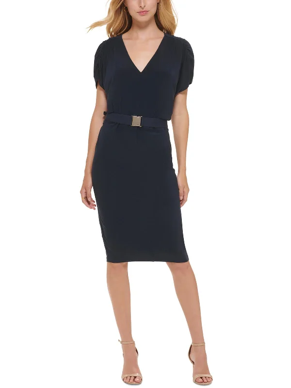 Limited Edition Womens Work Midi Sheath Dress