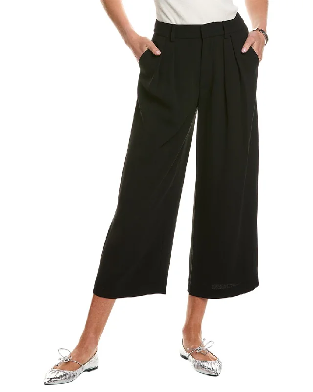 Minimalist Office - Ready Style alice + olivia Pompey High-Rise Gaucho Pleat Pant