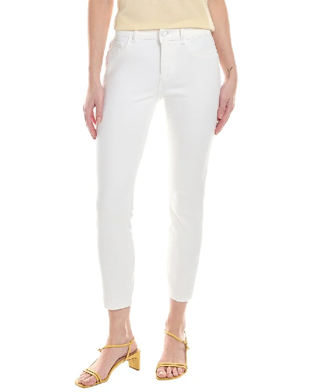 First Order Discount DL1961 Florence Cropped Mid-Rise Porcelain Instasculpt Skinny Jean