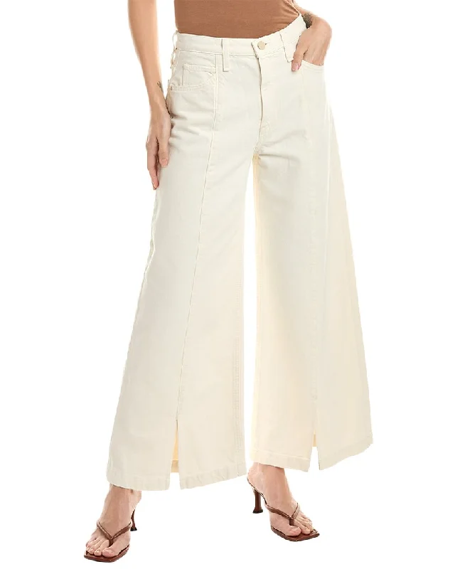 Fashion Forward HUDSON Jeans James Ecru High-Rise Wide Leg Jean