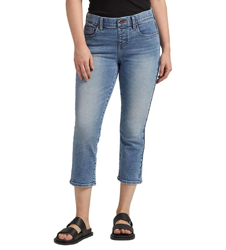 Now On Sale For Chic Urban Styles Maya Mid Rise Capri Jean In Del Mar