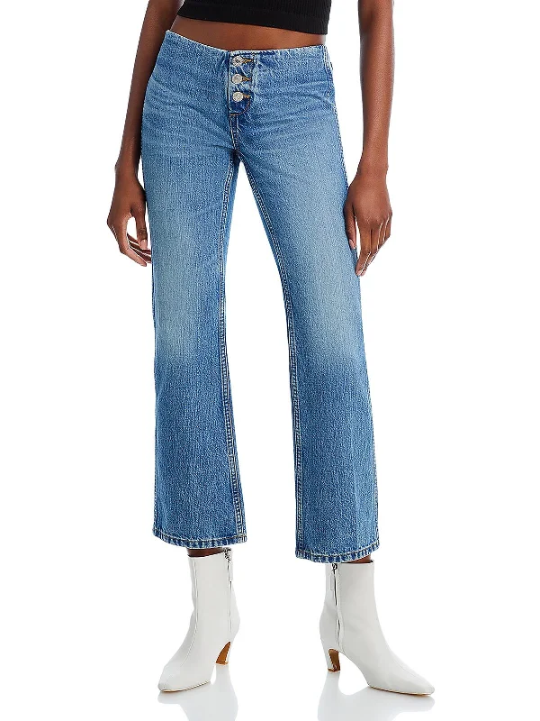 Great Prices On Feminine Styles Womens Cropped High Rise Bootcut Jeans