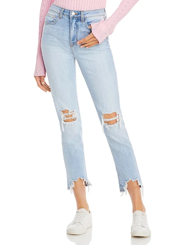 Holiday Sale Womens High Rise Distressed Skinny Jeans